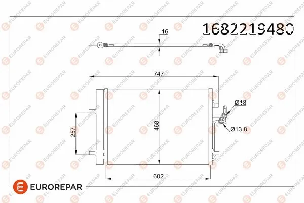 Condenseur, climatisation EUROREPAR 1682219480