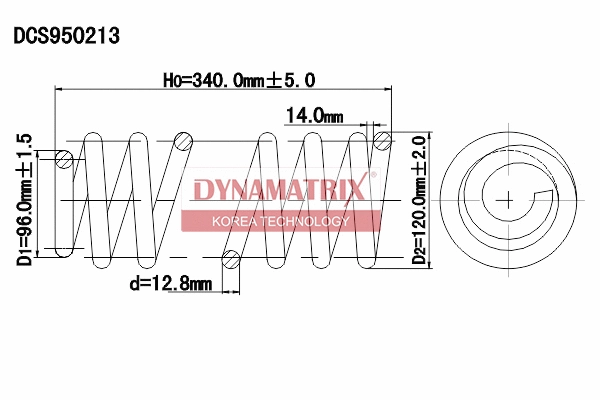 Ressort de suspension DYNAMATRIX DCS950213