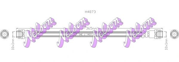 Flexible de frein KAWE H4873