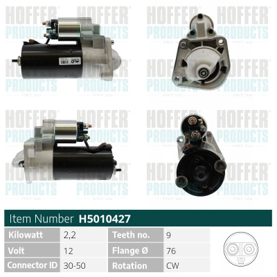 Démarreur HOFFER H5010427