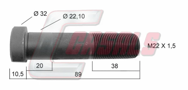 Boulon de roue CASALS 21225