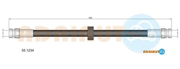 Flexible de frein ADRIAUTO 55.1234