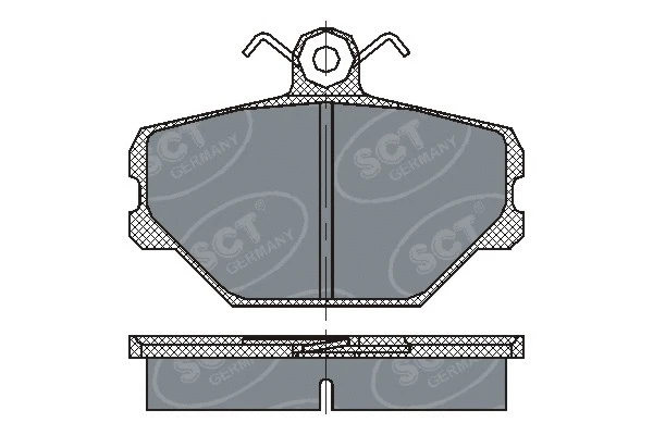 Kit de plaquettes de frein, frein à disque SCT - MANNOL SP 217 PR