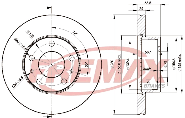 Disque de frein FREMAX BD-4681