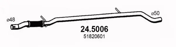 Tuyau d'échappement ASSO 24.5006