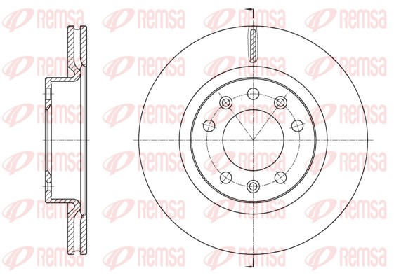 Disque de frein REMSA 61584.10