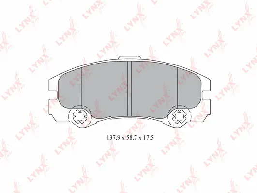 Kit de plaquettes de frein, frein à disque LYNXAUTO BD-5919