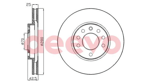 Disque de frein DEEVO BD33840