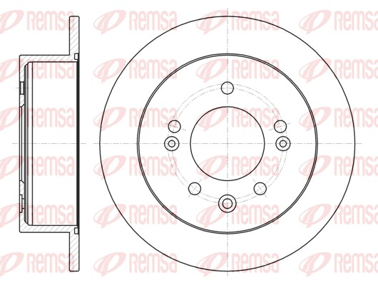 Disque de frein REMSA 61802.00