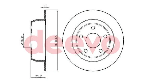 Disque de frein DEEVO BD13120