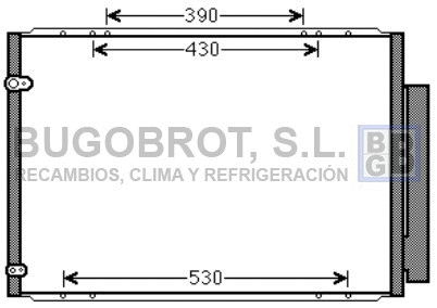 Condenseur, climatisation BUGOBROT 62-TO5573