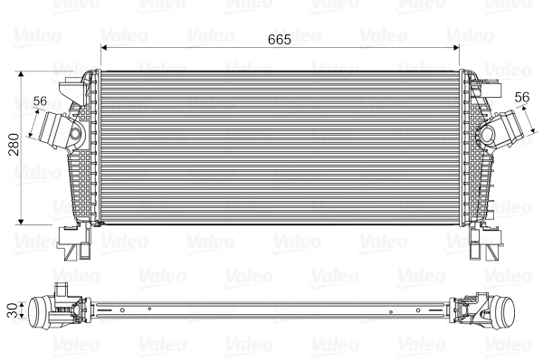 Refroidisseur d'air de suralimentation VALEO 818566