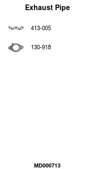 Tuyau d'échappement FA1 MD000713