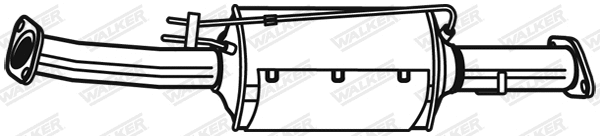 Filtre à particules / à suie, échappement WALKER 73215