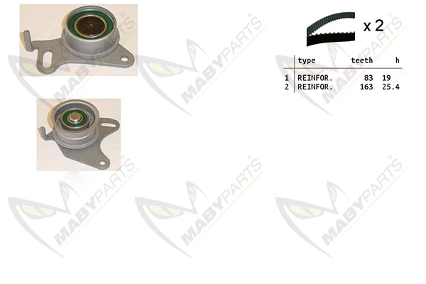 Kit de courroie crantée MABYPARTS OBK010132