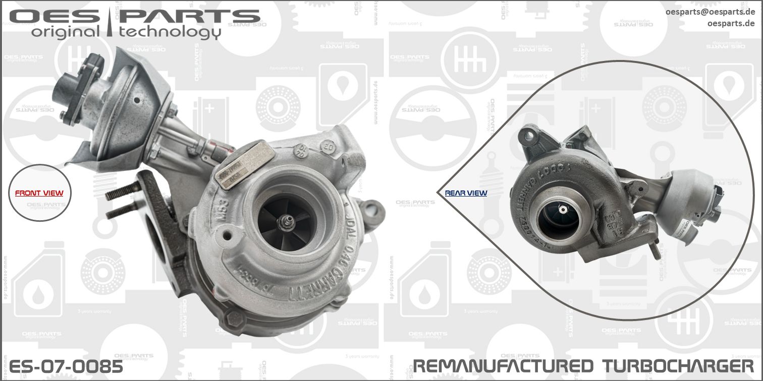 Turbocompresseur, suralimentation OES PARTS ES-07-0085