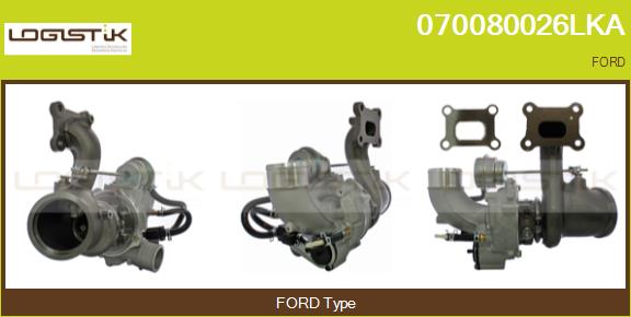 Turbocompresseur, suralimentation LGK 070080026LKA