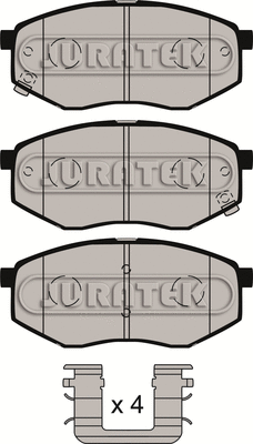 Kit de plaquettes de frein, frein à disque JURATEK JCP8112