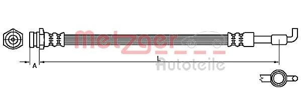 Flexible de frein METZGER 4110880