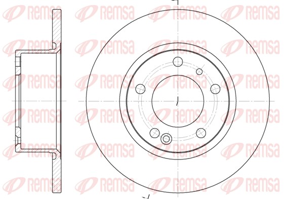 Disque de frein REMSA 6141.00