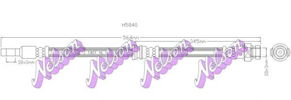 Flexible de frein KAWE H5840