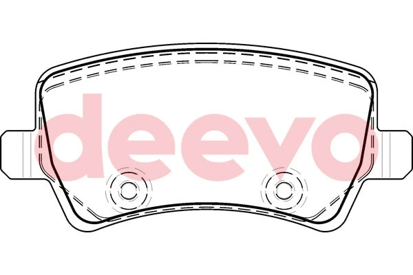 Kit de plaquettes de frein, frein à disque DEEVO BP53320
