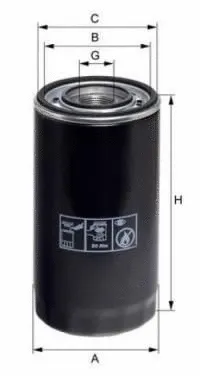 Filtre à huile UNIFLUX FILTERS XO185