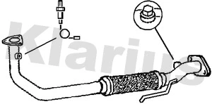 Tuyau d'échappement KLARIUS 301138
