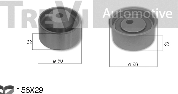 Kit de courroie crantée TREVI AUTOMOTIVE KD1515