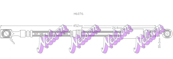 Flexible de frein KAWE H6076