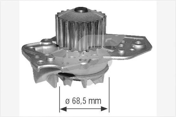 Pompe à eau, refroidissement du moteur HUTCHINSON WP0009V