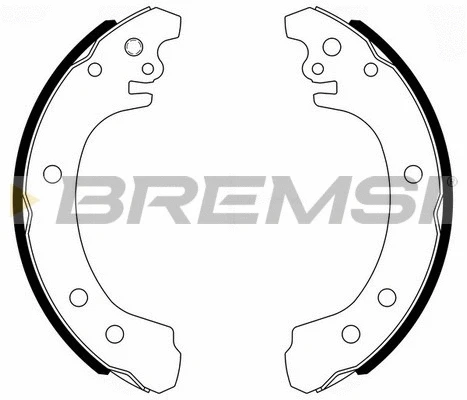 Jeu de mâchoires de frein BREMSI GF0981