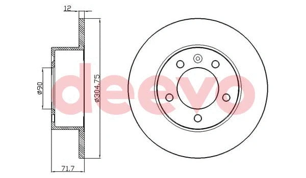 Disque de frein DEEVO BD24480