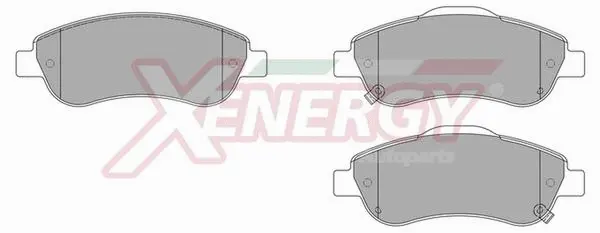 Kit de plaquettes de frein, frein à disque AP XENERGY X41050