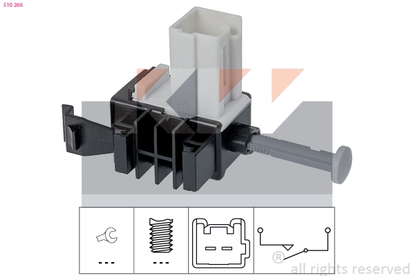 Interrupteur, commande d'embrayage (gestion du moteur) KW 510 266
