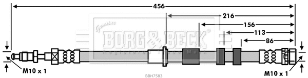 Flexible de frein BORG & BECK BBH7583