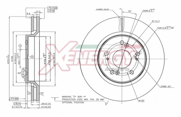 Disque de frein AP XENERGY X602794