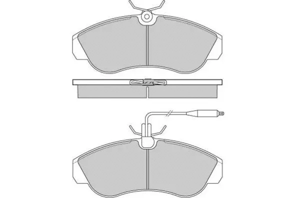 Kit de plaquettes de frein, frein à disque E.T.F. 12-0615