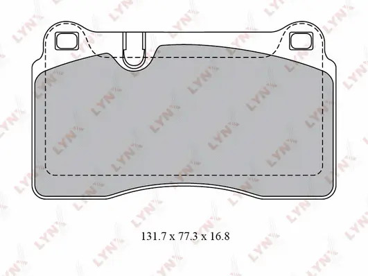 Kit de plaquettes de frein, frein à disque LYNXAUTO BD-8028