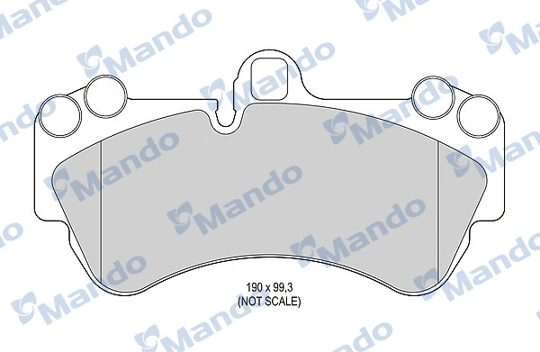 Kit de plaquettes de frein, frein à disque MANDO MBF015783
