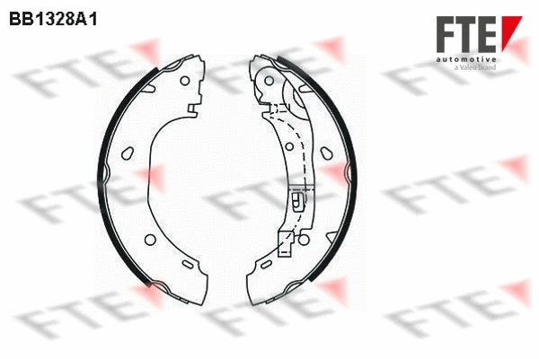 Jeu de mâchoires de frein FTE 9100085