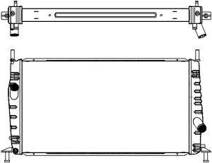Radiateur, refroidissement du moteur SAKURA Automotive 4302-1008