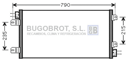 Condenseur, climatisation BUGOBROT 62-RT5342