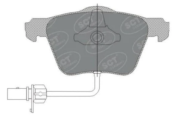 Kit de plaquettes de frein, frein à disque SCT - MANNOL SP 282 PR