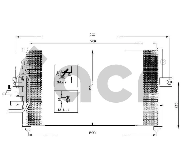 Condenseur, climatisation ACR 300364