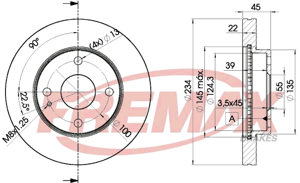 Disque de frein FREMAX BD-3255