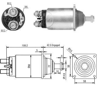 Contacteur, démarreur ZM ZM 833