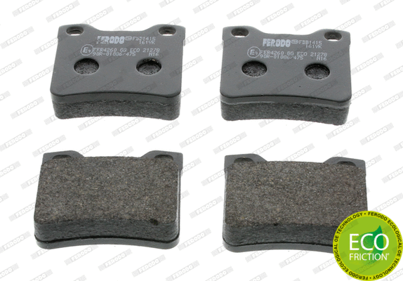 Kit de plaquettes de frein, frein à disque FERODO FDB1415