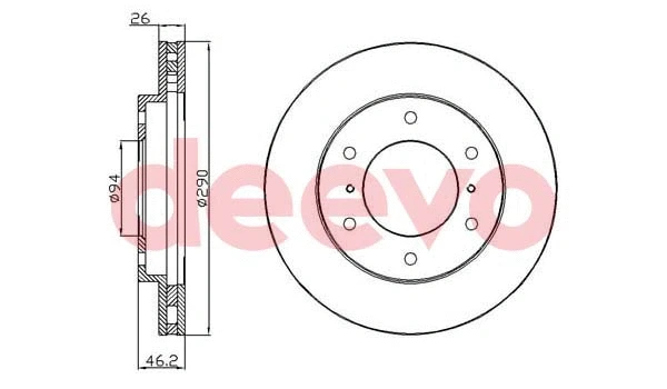 Disque de frein DEEVO BD14720