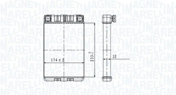 Système de chauffage MAGNETI MARELLI 350218428000